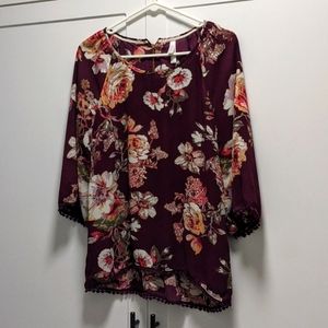 Xhilaration Floral Blouse
